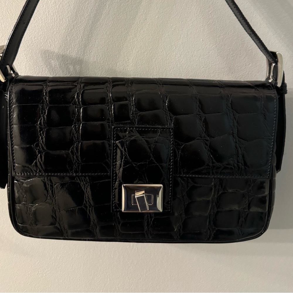 Ghibli Black Leather Shoulder bag